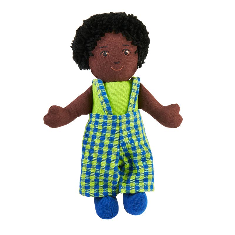 Rag doll -  boy with black skin and black  hair