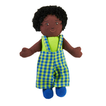 Rag doll -  boy with black skin and black  hair