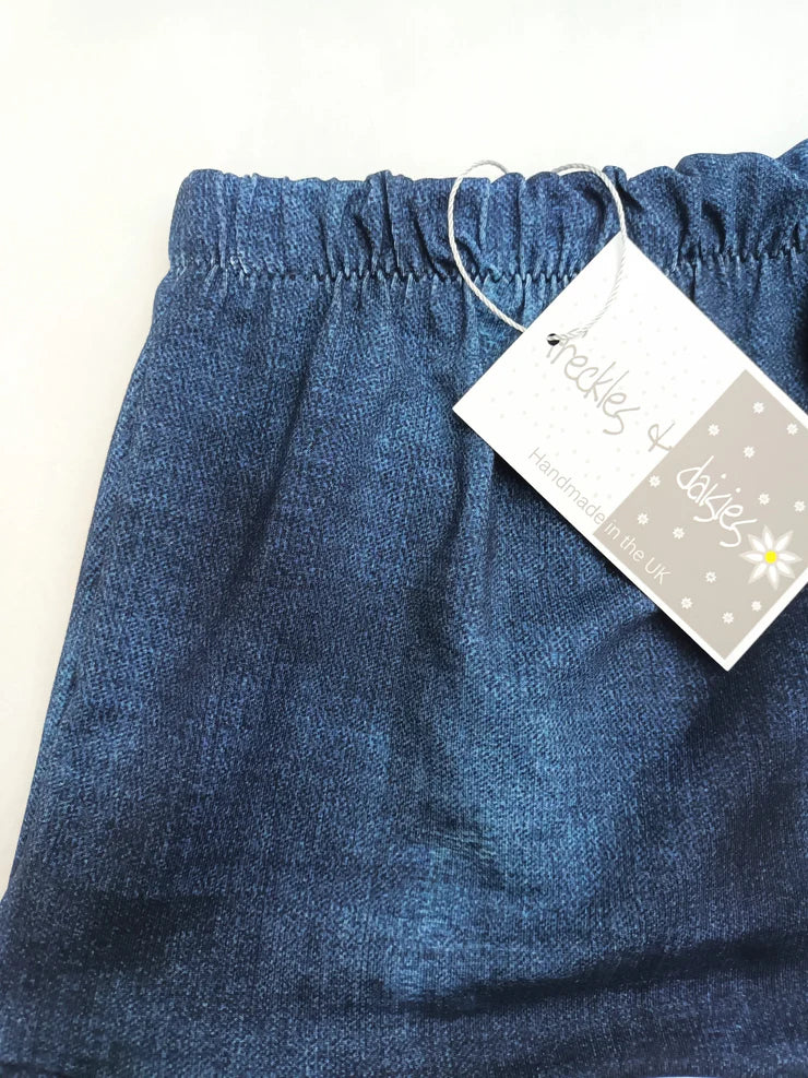Denim Look Jersey Shorts from Freckles & Daisies