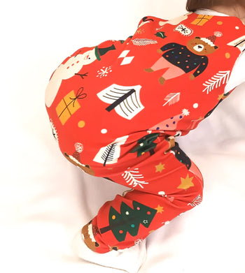 Christmas Party Red Romper from Freckles & Daisies