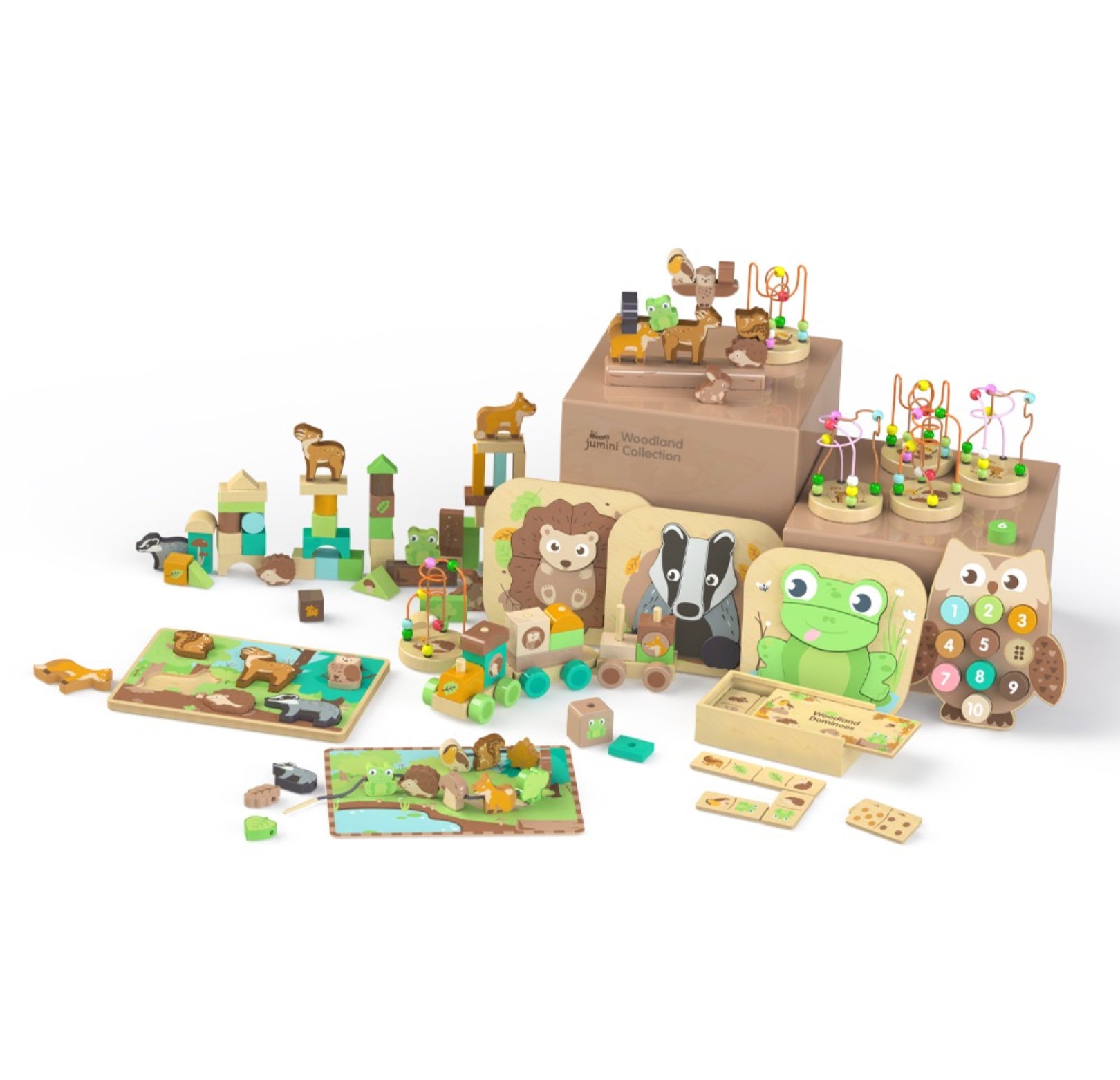 Jumini Woodland Collection Lacing Game Wooden Toy