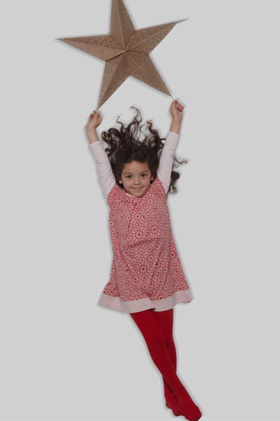 Ruby Red Cotton Rich Tights from Country Kids