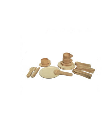 SALE Egmont Toys Wooden Dinner Set Toy Natural