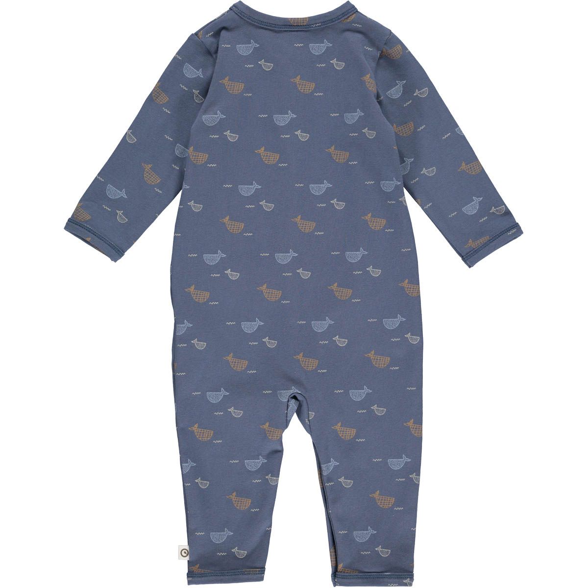 SALE Musli Baby SleepSuit in Blue Whale Print