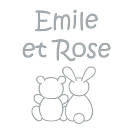Emile et Rose Baby Girl Tilda Pink Floral Print Bib Gift Set Set