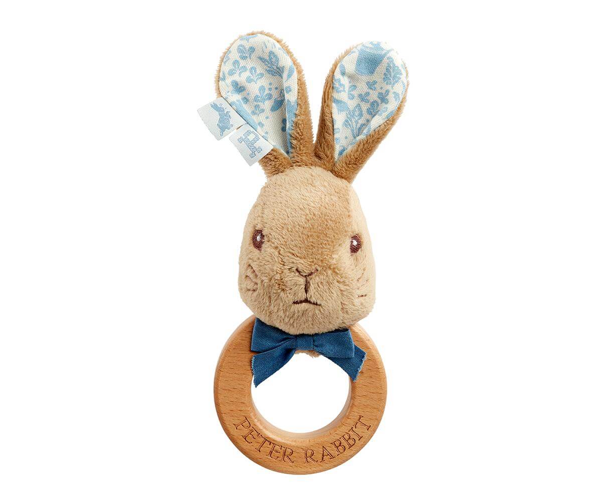 Peter Rabbit Deluxe Ring Rattle Toy Rainbow Toys Signature Collection