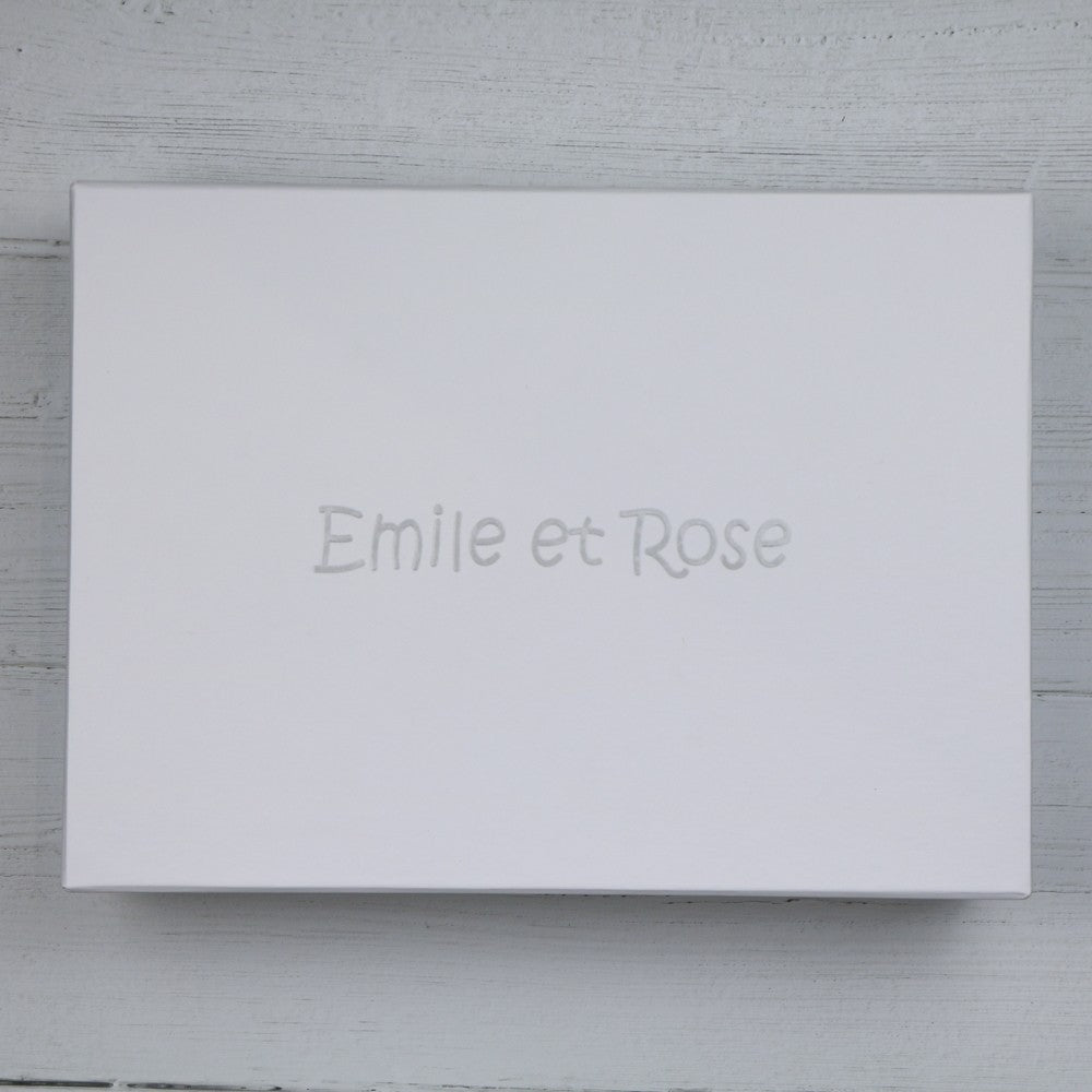 Emile et Rose Baby Girl Tilda Pink Floral Print Bib Gift Set Set