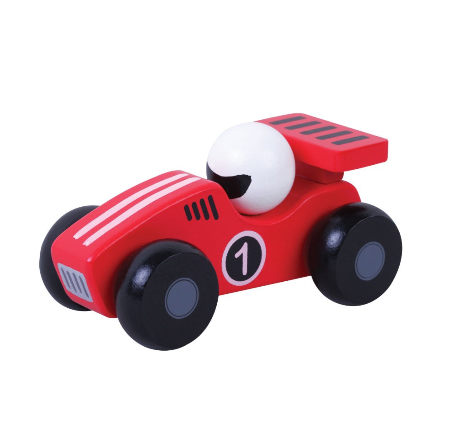Jumini Wooden Red Racing Car Toy