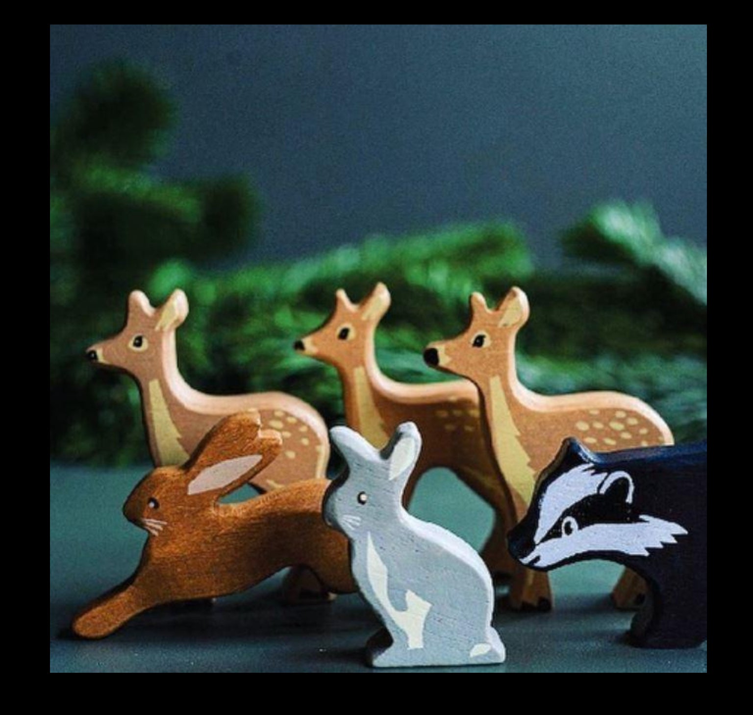 Tender Leaf Toys Woodland Animals Hare Wooden Toy