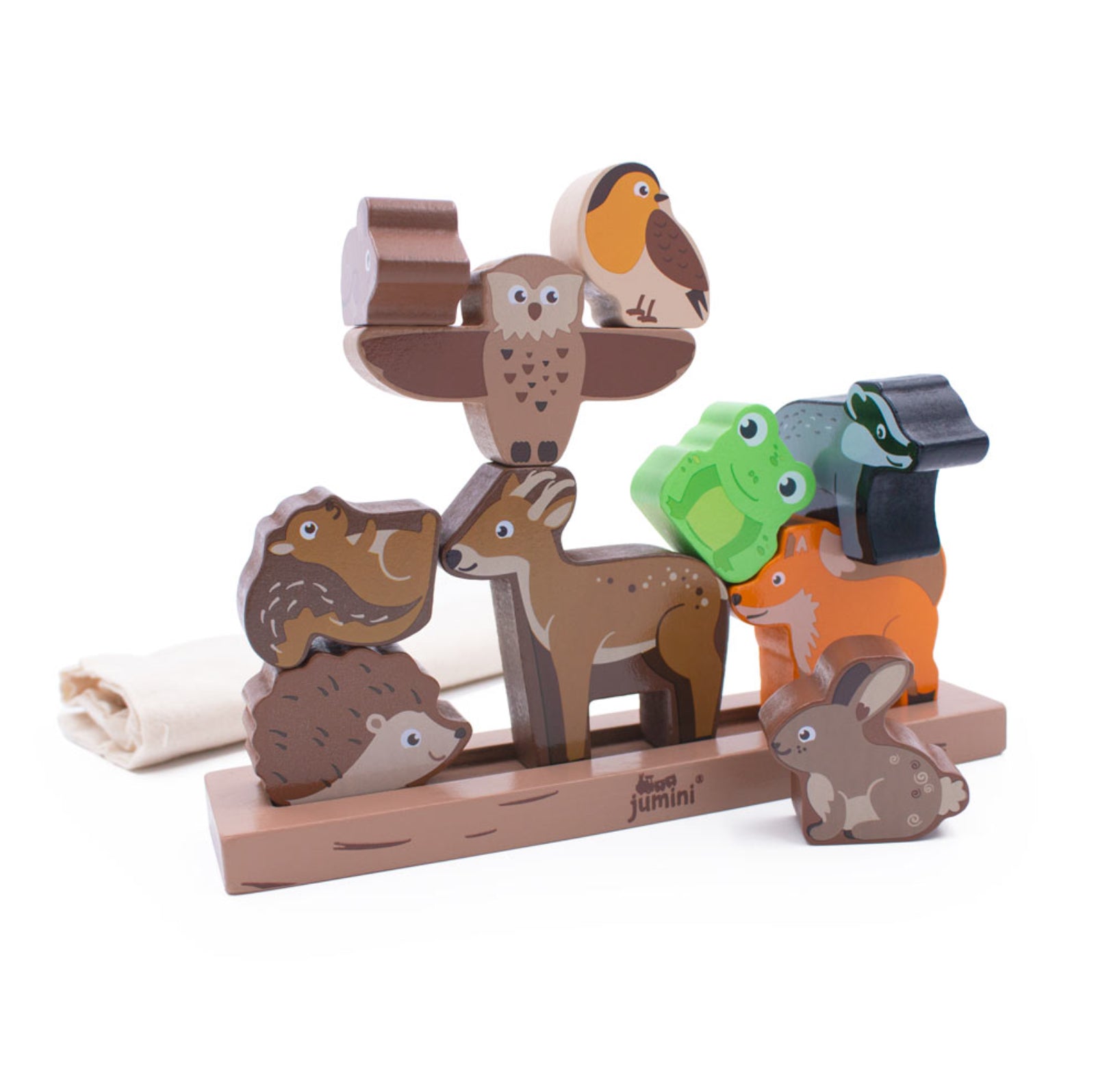 Jumini Woodland Collection Stacking Game Wooden Toy