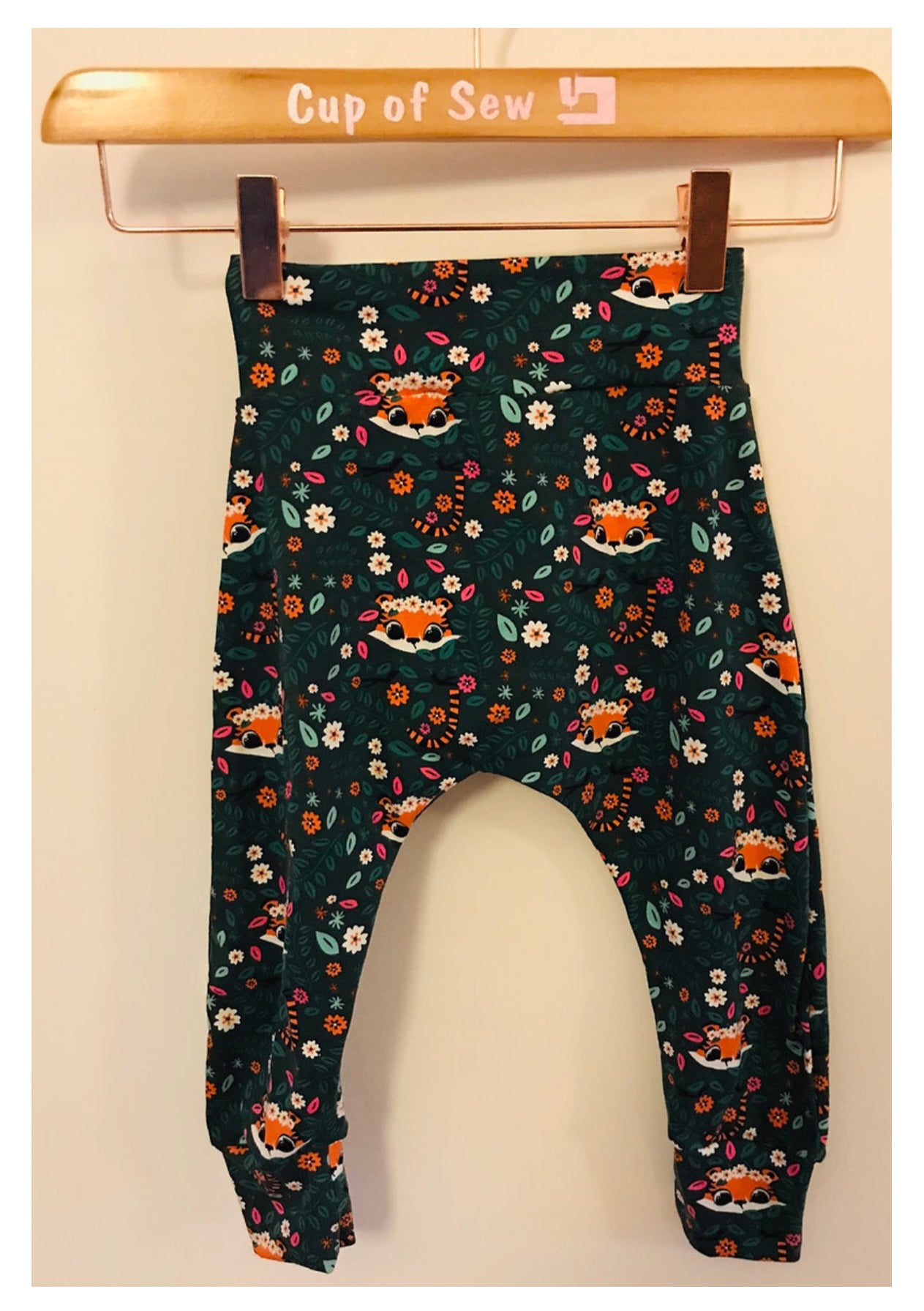 Baby Harem Leggings Hiding Tiger Print from Cup of Sew