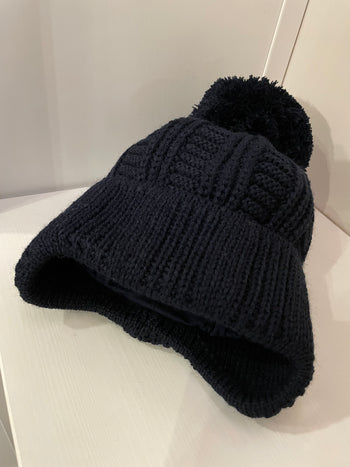 Jazz Navy Pom Knitted  Bobble Hat