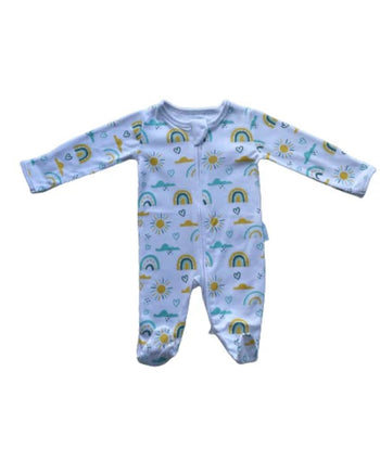 BabyMac Rainbow Print Organic Cotton Sleepsuit