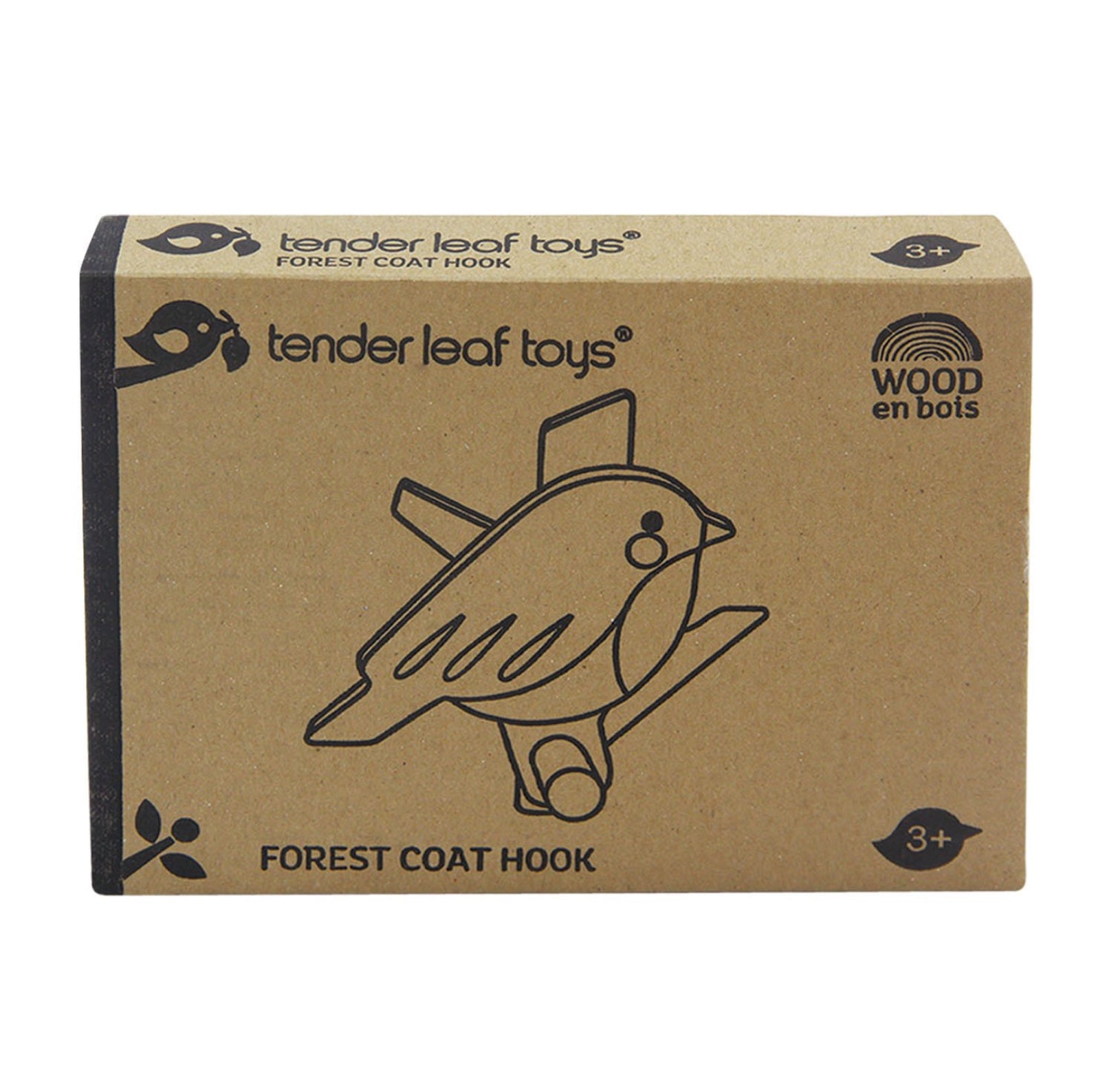 Tenderleaf Toys Forest Robin Wooden Coat Hook