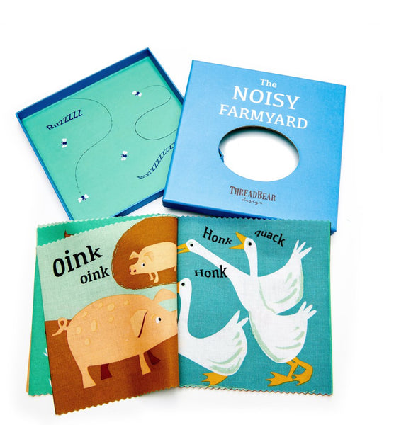 The Noisy Farmyard Cloth Book  from Thread Bear