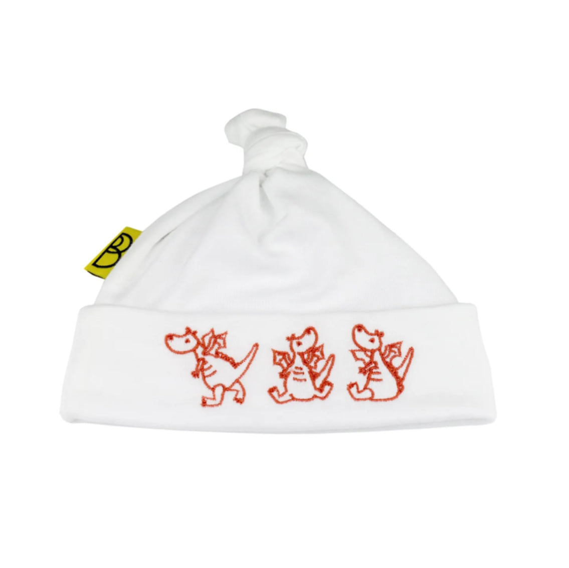 Dragon Stitch White Baby Hat From Babi Bw