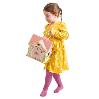 Tenderleaf Toys Wooden Rosewood Cottage Dolls House