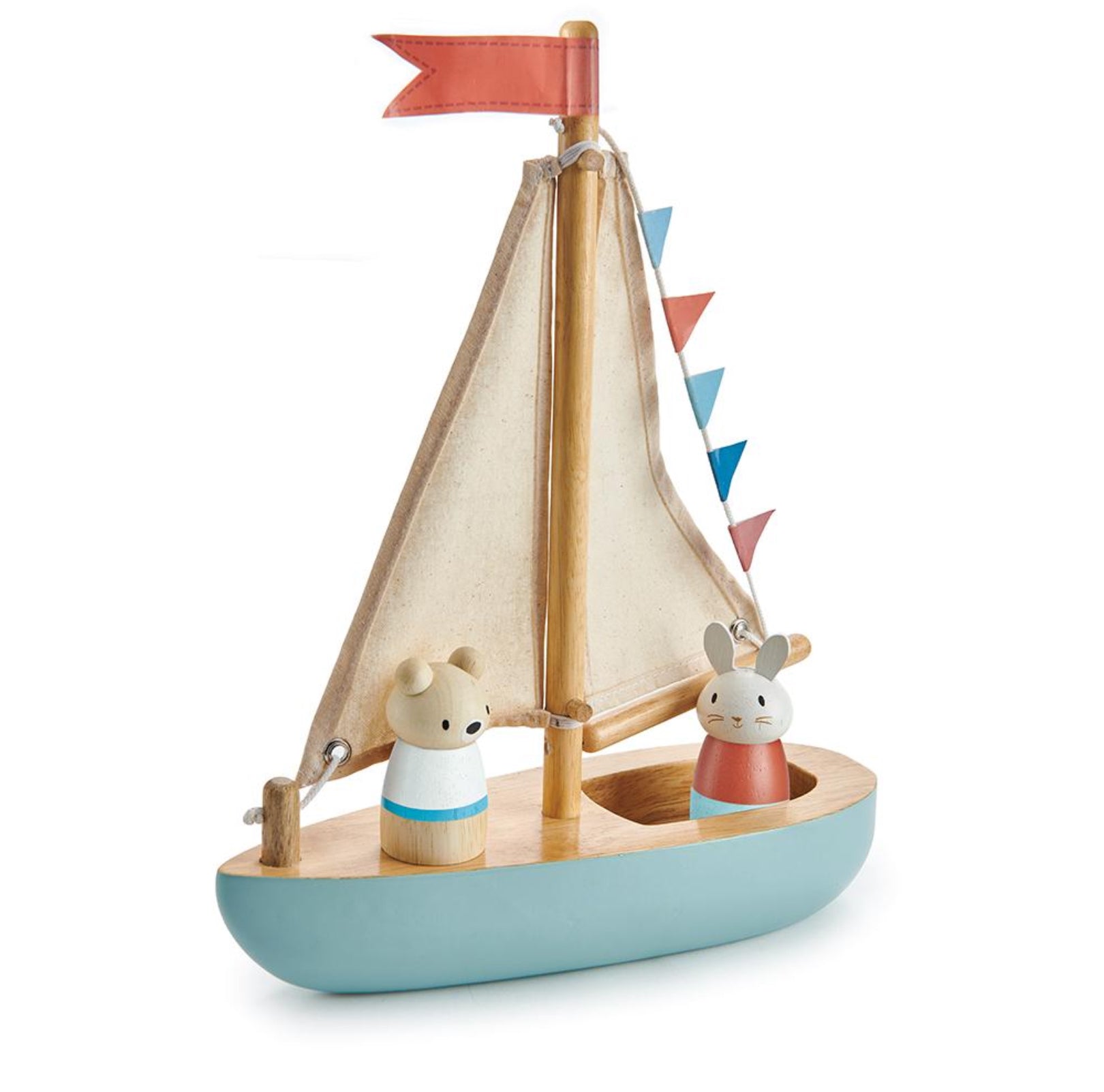 Tenderleaf Toys Wooden Sailway Boat