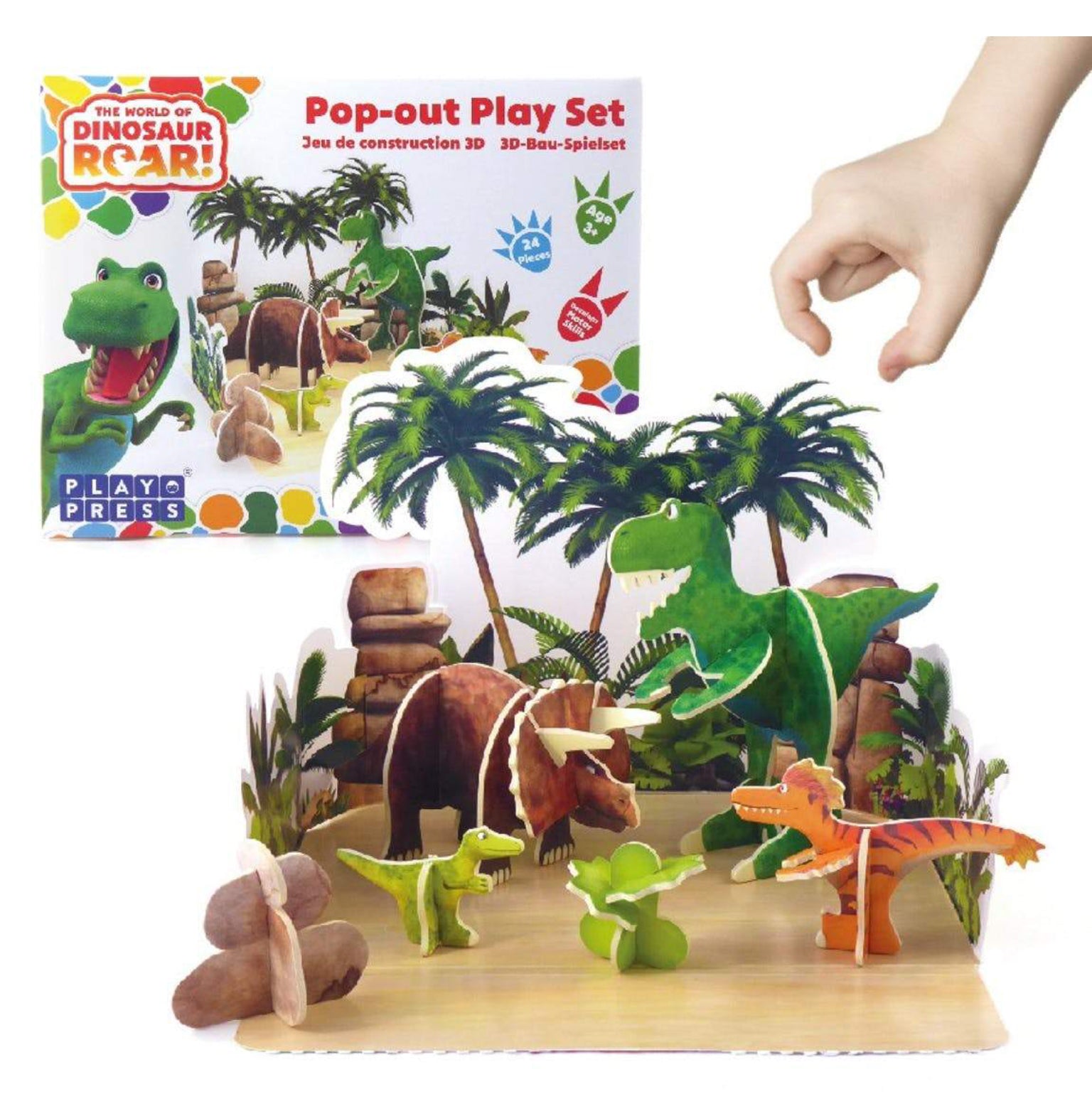Play Press Dinosaur Roar Pop-out Playset