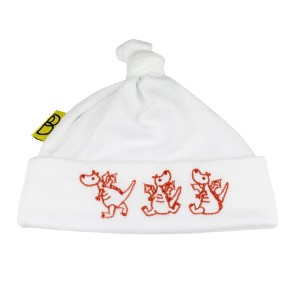 Dragon Stitch White Baby Hat From Babi Bw