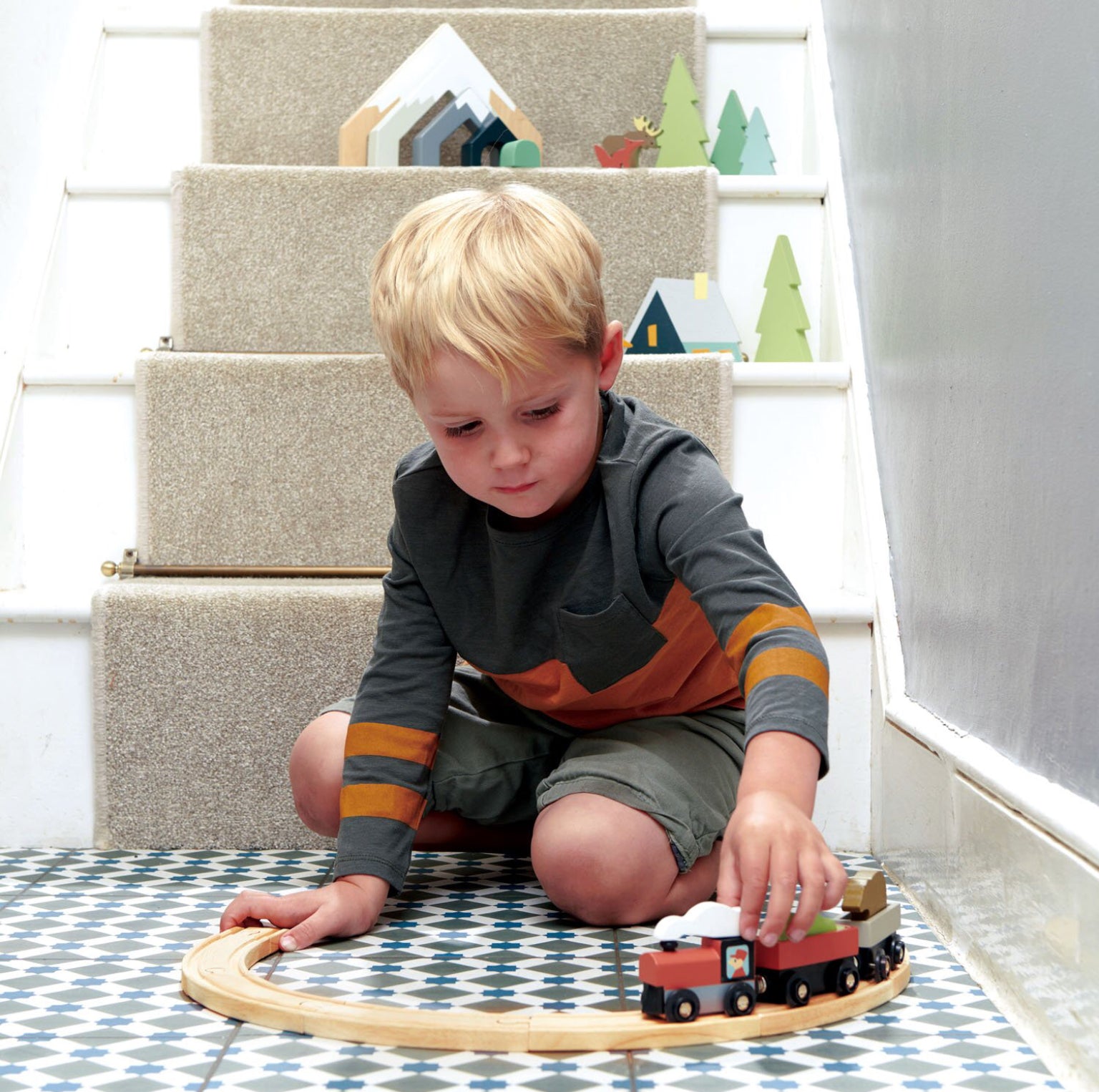 Tender Leaf Toys Treetops Train Set Wooden Toy