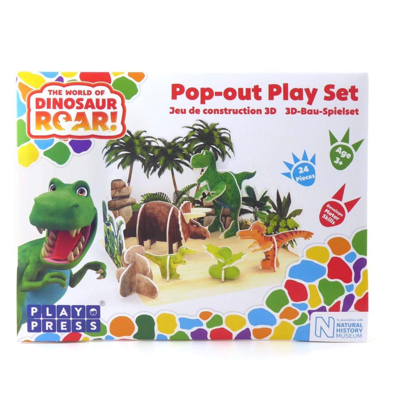 Play Press Dinosaur Roar Pop-out Playset