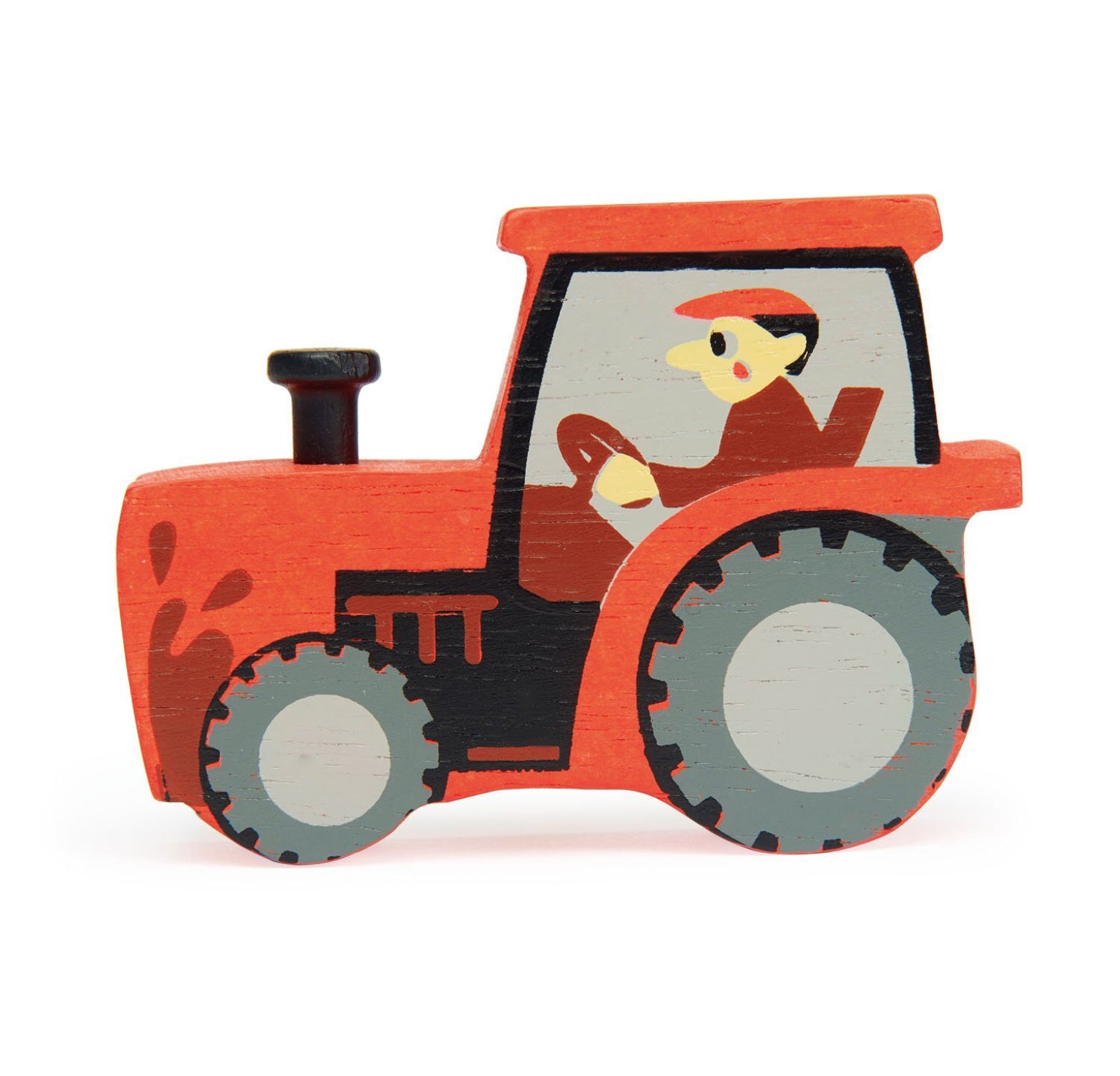 Tenderleaf Toys Farmyard Tractor Wooden Toy