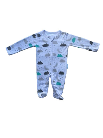 BabyMac Organic Cotton Sleepsuit Cloud Design