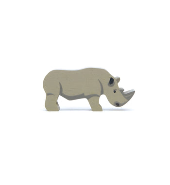 Tender Leaf Toys Safari Animals Rhinoceros Wooden Toy