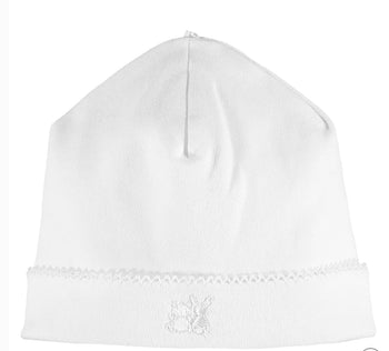 Emile et Rose Baby White Pull On Hat Genesis