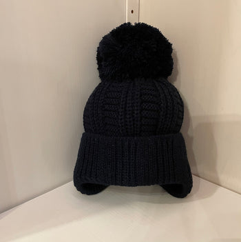 Jazz Navy Pom Knitted  Bobble Hat